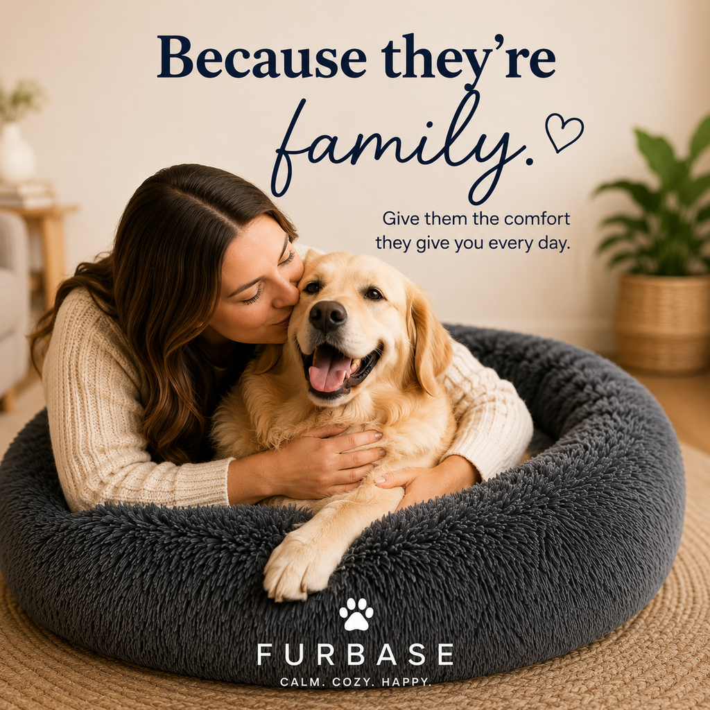 Furbase Calming Pet Bed — Anti Anxiety Dog & Cat Bed
