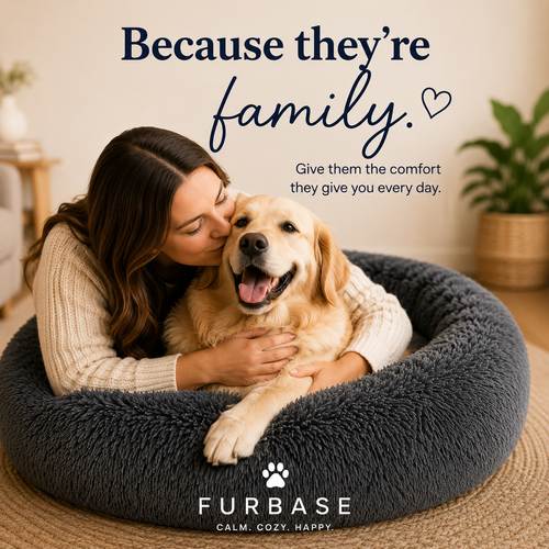 Furbase Calming Pet Bed — Anti Anxiety Dog & Cat Bed