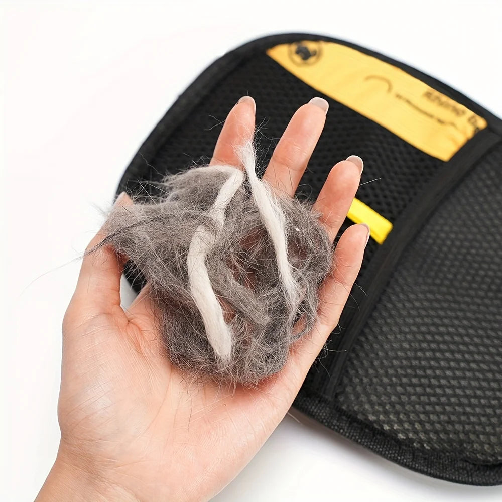 Pet Grooming Glove — Gentle Hair Removal for Cats & Dogs