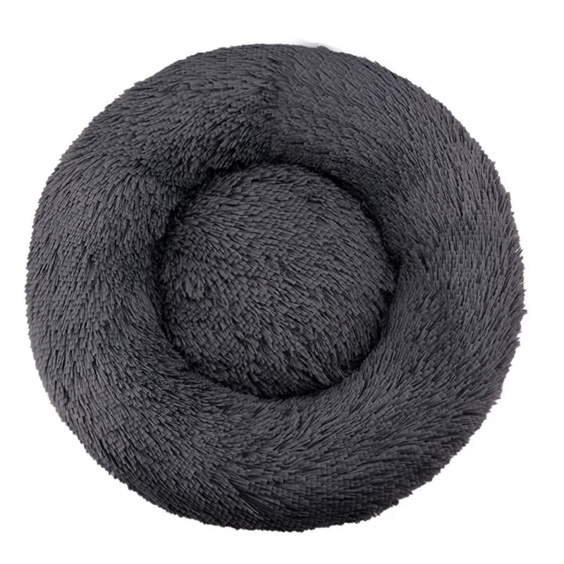 Cosy Plush Pet Bed — Round & Washable