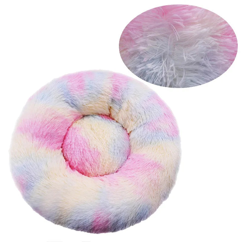 Cosy Plush Pet Bed — Round & Washable