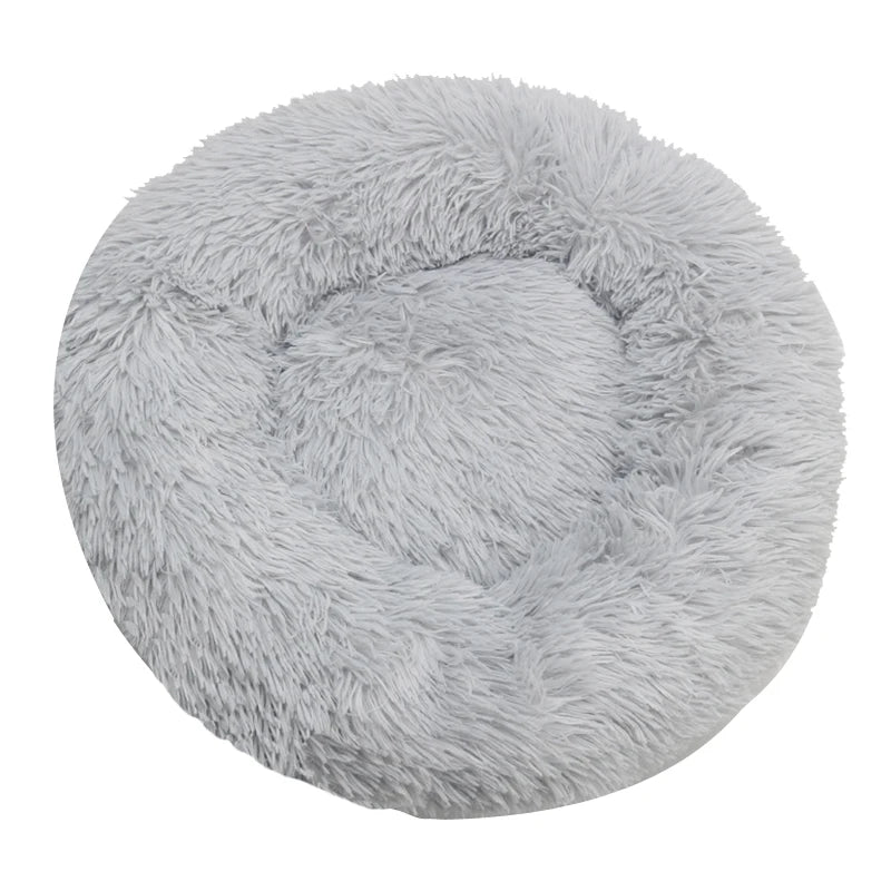 Cosy Plush Pet Bed — Round & Washable