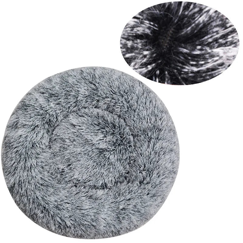 Cosy Plush Pet Bed — Round & Washable