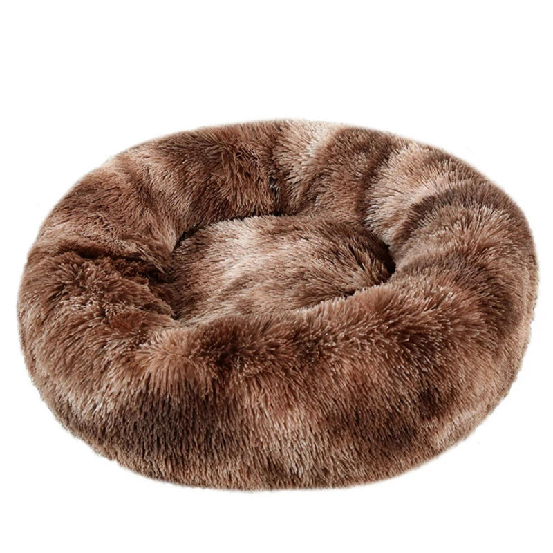 Cosy Plush Pet Bed — Round & Washable