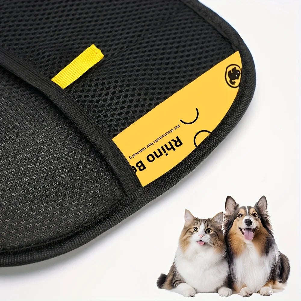 Pet Grooming Glove — Gentle Hair Removal for Cats & Dogs