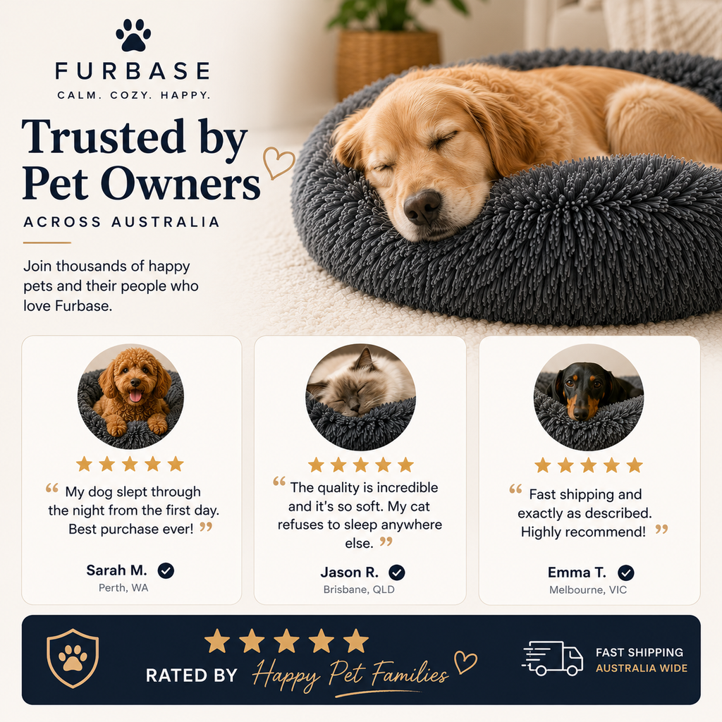 Furbase Calming Pet Bed — Anti Anxiety Dog & Cat Bed
